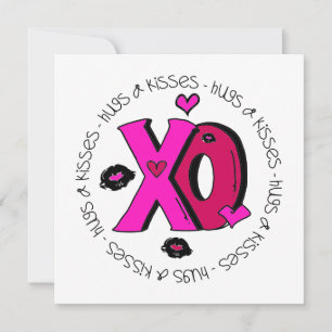 Valentine Hugs and Kisses Holiday Card