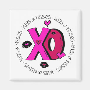 Valentine Hugs and Kisses Magnet