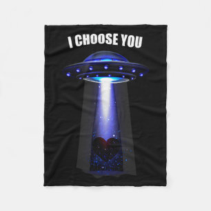 Valentine I Choose You  Fleece Blanket