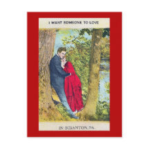 Valentine I Just Want You in Scranton PA Post Card