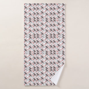 Valentine I Love You And You Kiss Me Bath Towel