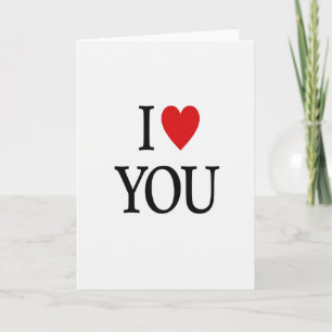 Valentine I Love You Card