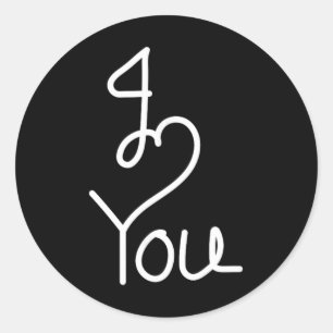 Valentine i Love You' Perfect Tee For Him Her, Eny Classic Round Sticker