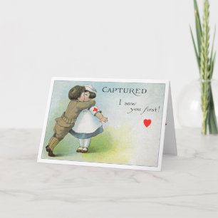 Valentine I Saw you First Holiday Card