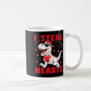 Valentine I Steal Hearts T-rex Dinosaur Baby Boy T Coffee Mug
