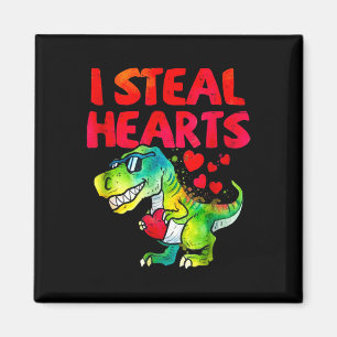 Valentine I Steal Hearts Trex Dino Toddler Kids By Magnet