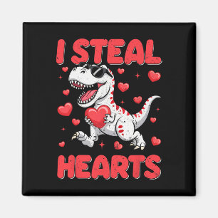 Valentine I Steal Hearts Trex Dino Toddler Kids By Magnet