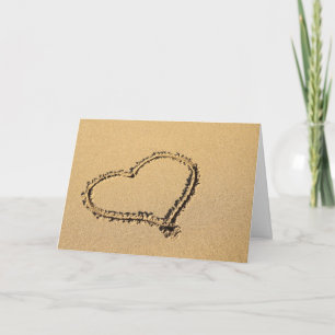 Valentine in the Sand Holiday Card