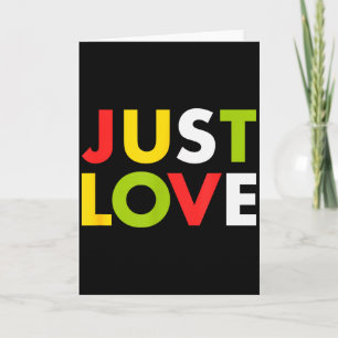 Valentine Just Love Theme Card