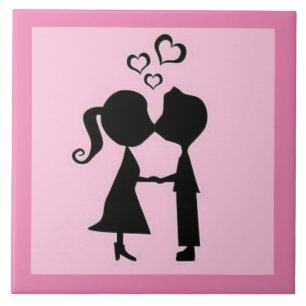 VALENTINE KISS CERAMIC TILE