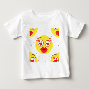 Valentine kiss Emoji Baby T-Shirt