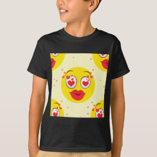 Valentine kiss Emoji T-Shirt