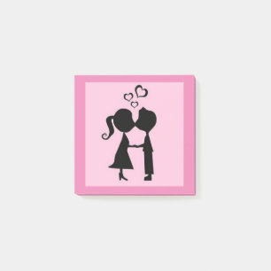 VALENTINE KISS POST-IT NOTES