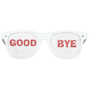 Valentine kiss the miss Goodbye Bachelorette Retro Sunglasses
