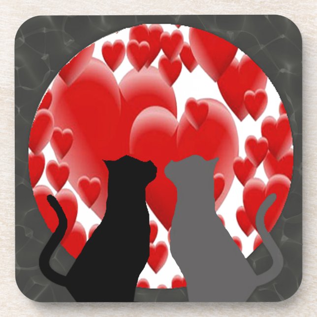 Valentine Kitties Coaster (Front)