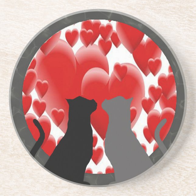 Valentine Kitties Coaster (Front)