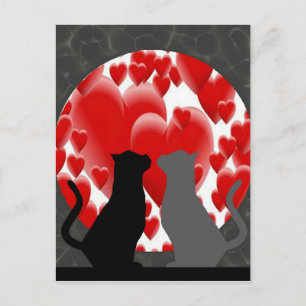 Valentine Kitties Holiday Postcard