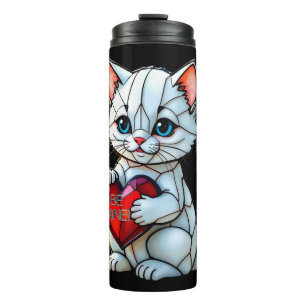 Valentine Kitty Thermal Tumbler