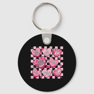 Valentine Labor Delivery Nurse Pink Hearts Landd N Key Ring