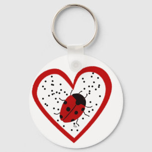 Valentine Ladybug Key Ring