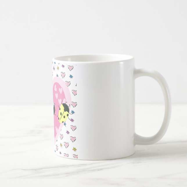 VALENTINE LADYBUGS COFFEE MUG (Right)