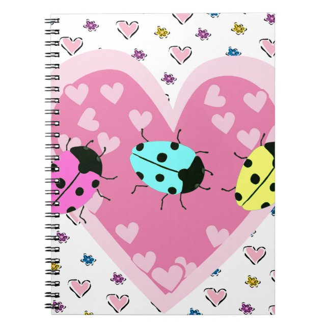 VALENTINE LADYBUGS NOTEBOOK (Front)