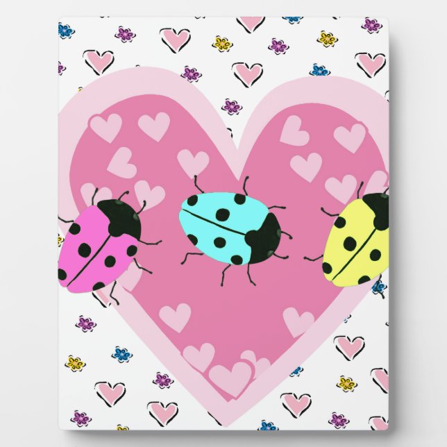 VALENTINE LADYBUGS PLAQUE (Front)