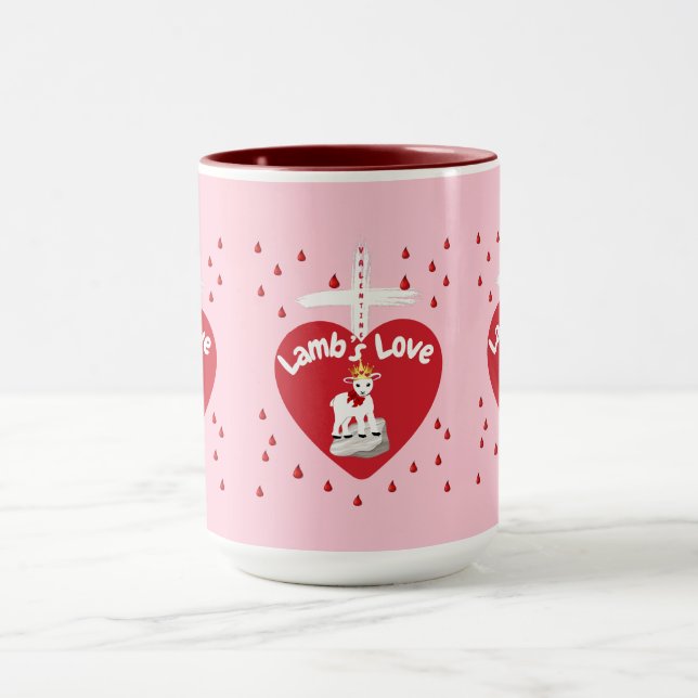 Valentine Lamb's Love Two Tone Mug (Center)