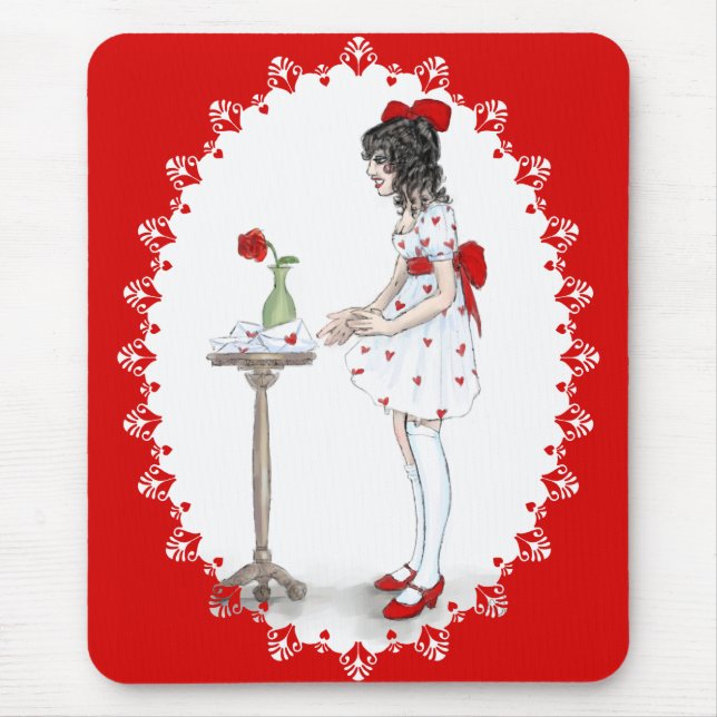 Valentine Letters Mouse Pad (Front)
