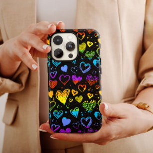 Valentine LGBT Love Hearts iPhone 14 Case-Mate Case-Mate iPhone 14 Case