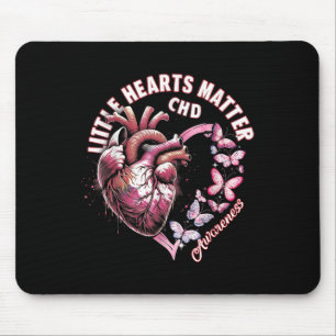 Valentine Little Heart Chd Awareness Heart Mouse Pad