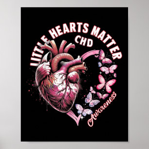 Valentine Little Heart Chd Awareness Heart Poster