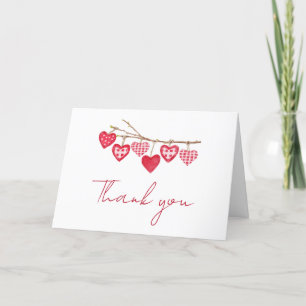 Valentine Little Sweetheart Baby Shower Thank You Card