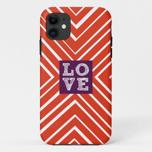 Valentine LOVE Bullseye Case-Mate iPhone Case (Back)
