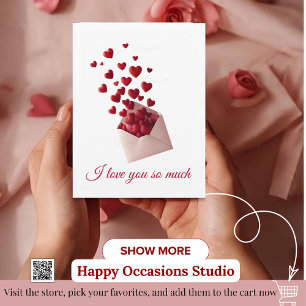 Valentine Love Card Romantic for Him & Her