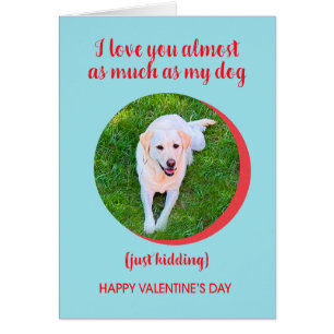 Valentine Love Dog More, Just Kidding, Funny