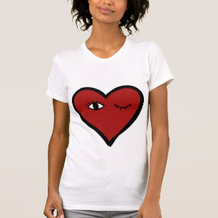 Valentine Love Eyes Heart Face Tshirt