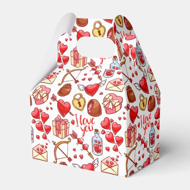 Valentine Love Favour Box (Front Side)
