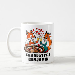 Valentine Love Foxy Lady Stole Sly Fox's Heart Coffee Mug