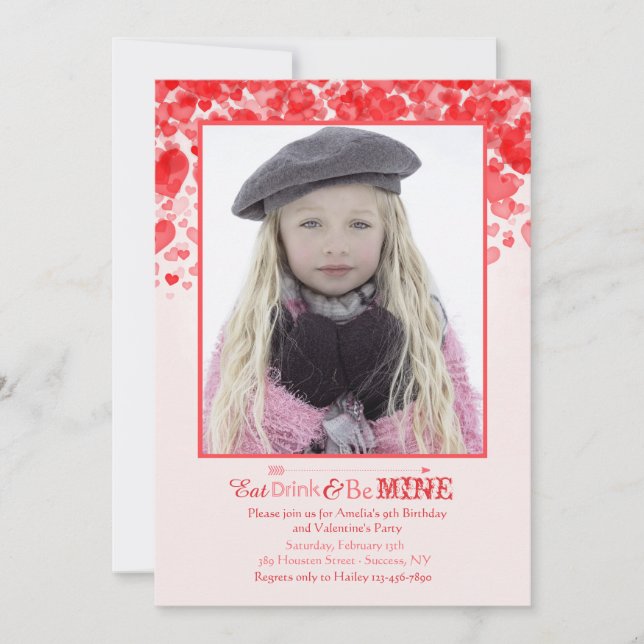 Valentine Love Photo Invitation (Front)