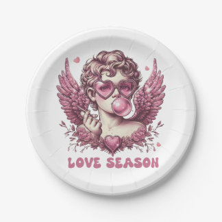 Valentine Love Season Paper Plate