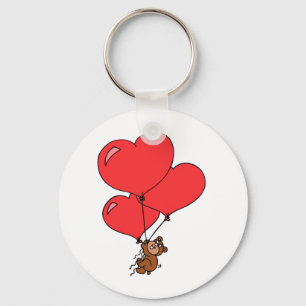 Valentine Love Stuffed Bear Cute Key Ring