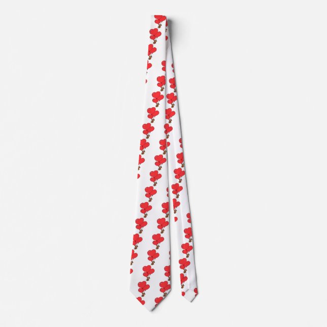 Valentine Love Stuffed Bear Tie (Front)