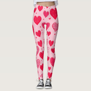 Valentine Love-Valentine Hearts Leggings