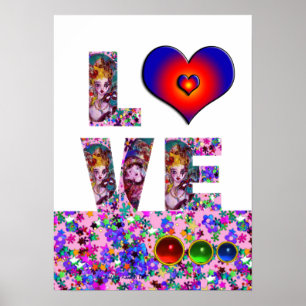 VALENTINE LOVE  VENETIAN MASQUERADE PARTY POSTER