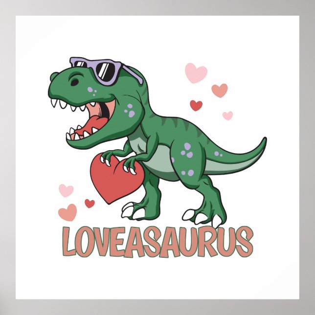Valentine Loveasaurus Poster (Front)