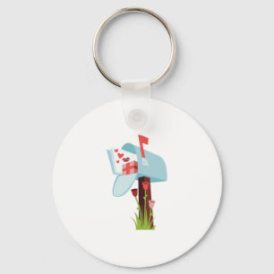 Valentine Mailbox Key Ring