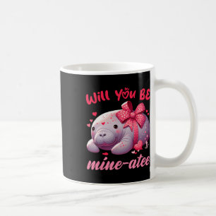 Valentine Manatee Cute Valentine's Day Hearts Coffee Mug