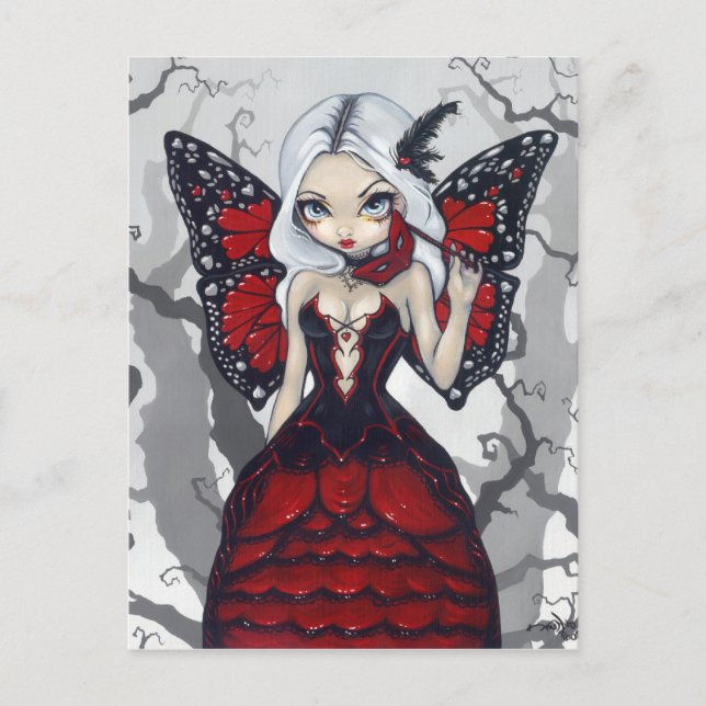 "Valentine Masquerade" Postcard (Front)