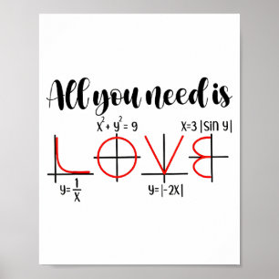 Valentine Math Humor For Teachers Students Poster